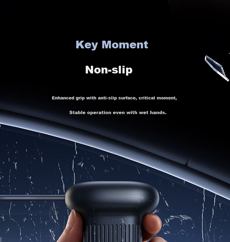 BASEUS Car Window Breaker, Multi-Functional Safety Hammer with Three-In Flashlight And Light for Emergency Rescue, Compatible with Xiaomi 11