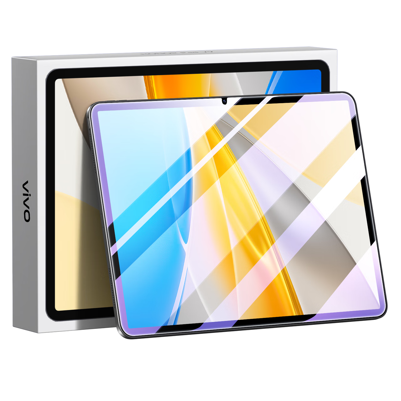 BIAZE Tempered Glass Screen Protector for Vivo Pad SE 2025 Model, 12.3-Inch Tablet Protective Film, Wear-Resistant, Scratch-Resistant, Strong Anti-Fingerprint, PM245-Blue Light
