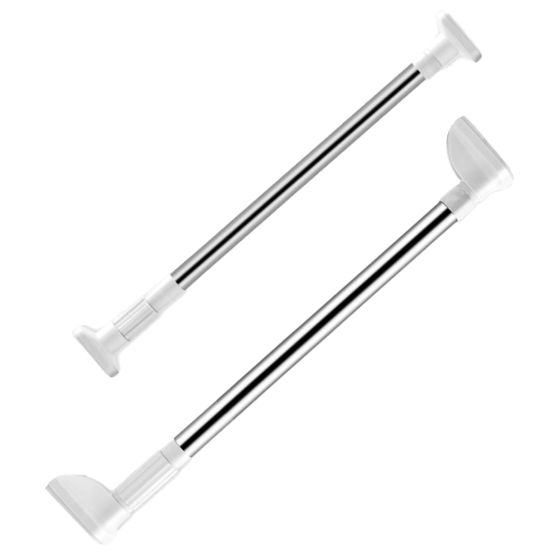 Jingjiayi No-Drill Shower Curtain Rod, Extendable Clothes Drying Rack, Door Curtain Rod, Bedroom And Balcony Support Rod, 110cm-200cm
