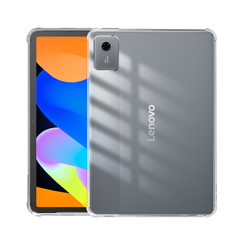 Freeson Protective Case for Lenovo Xiaoxin Pad 2025 Model, 11-Inch Tablet Full Coverage Shockproof Crystal Clear TPU Soft Shell with Four Corner Airbags, Transparent