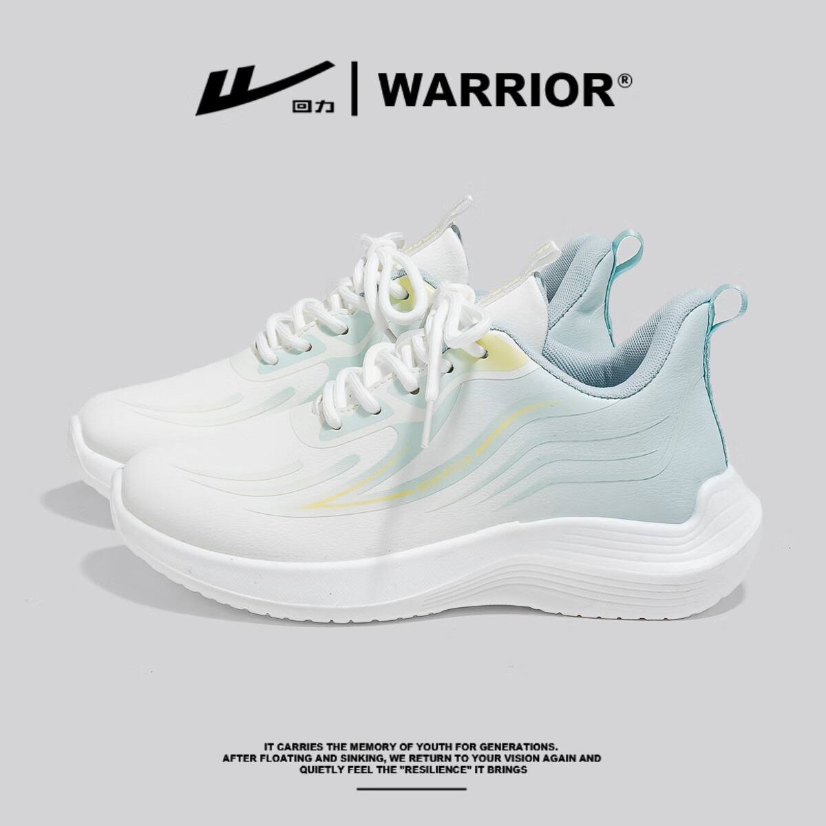 Huili Women's Leather Sneakers, Lightweight Casual Soft-Soled Shock-Absorbing Running Shoes WXY1550 White Blue 37