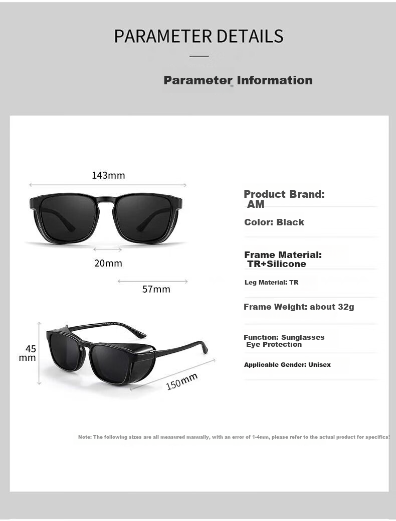 AMORAYS Sunglasses for Men And Women, Suitable for Myopia, Cataract Surgery Recovery, And Lasik Surgery, Polarized UV Protection Goggles 12