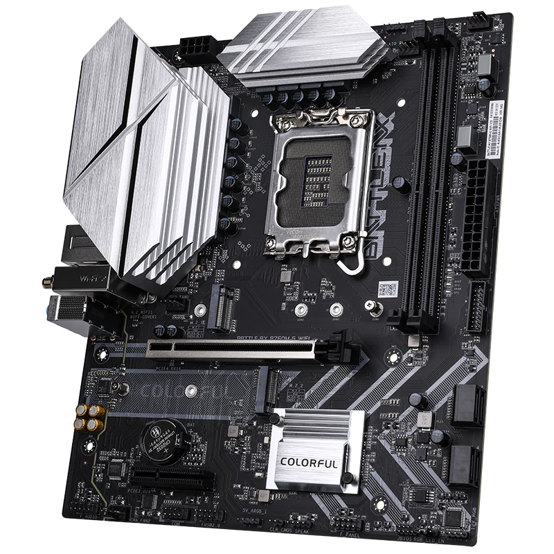 Colorful BATTLE-AX B760M-G WIFI V20A Mini Black Blade DDR4 Motherboard, Supports 14600K/14600KF (Intel B760/LGA 1700)