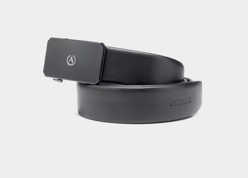 Aokang Men's Leather Belt, Business Automatic Buckle, Cowhide Inner Wear Waistband, Birthday Gift for Husband 4