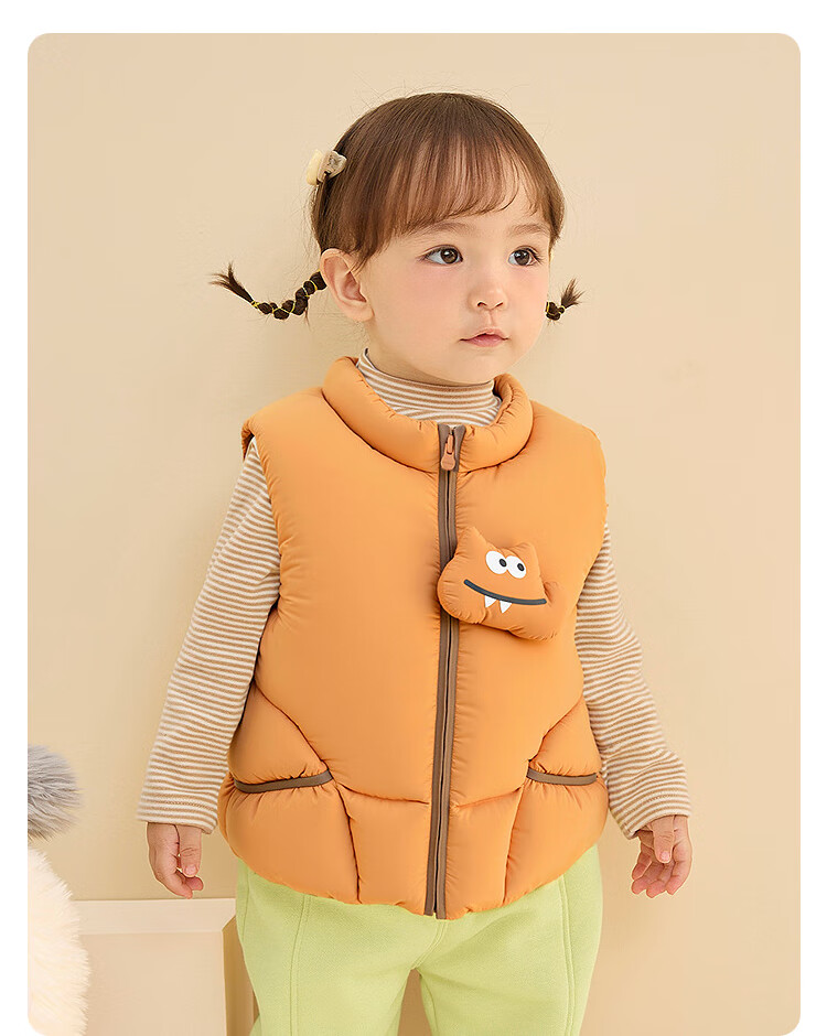 BALABALA Children's down Vest, Girls And Boys Outerwear, New Autumn And Winter Clothing, Baby Warm down Jacket 18