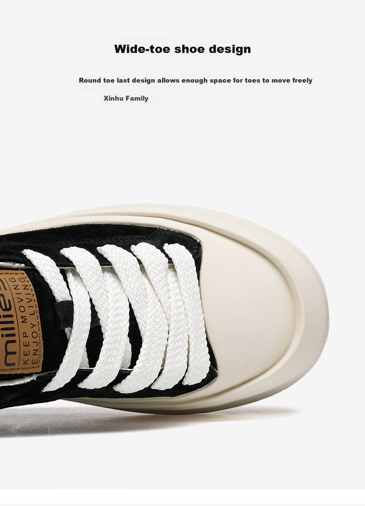 Millies Men's Shoes, New Versatile Couple Shoes, Thick-Soled Shell Toe Biscuit Shoes, Height-Increasing Soft-Soled Casual Sneakers for Men U1261 13