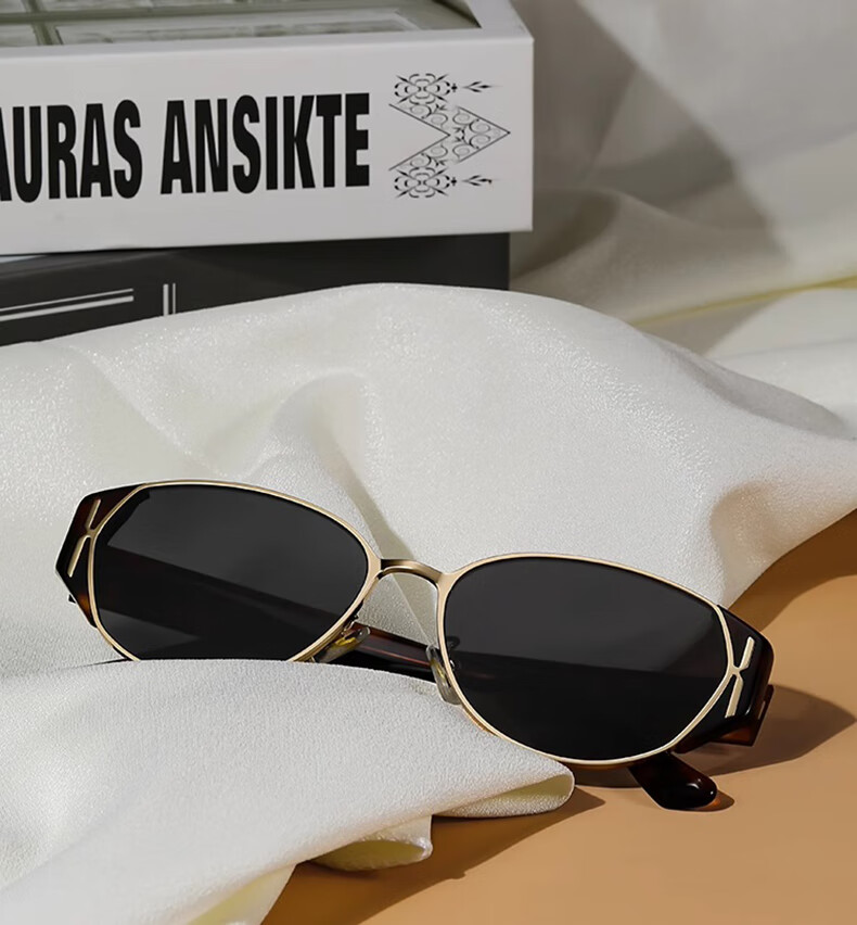 Mumujian Shushu Cat Eye Sunglasses for Women 2026 New High-End UV Protection Myopia Face-Slimming Sun Shades 6