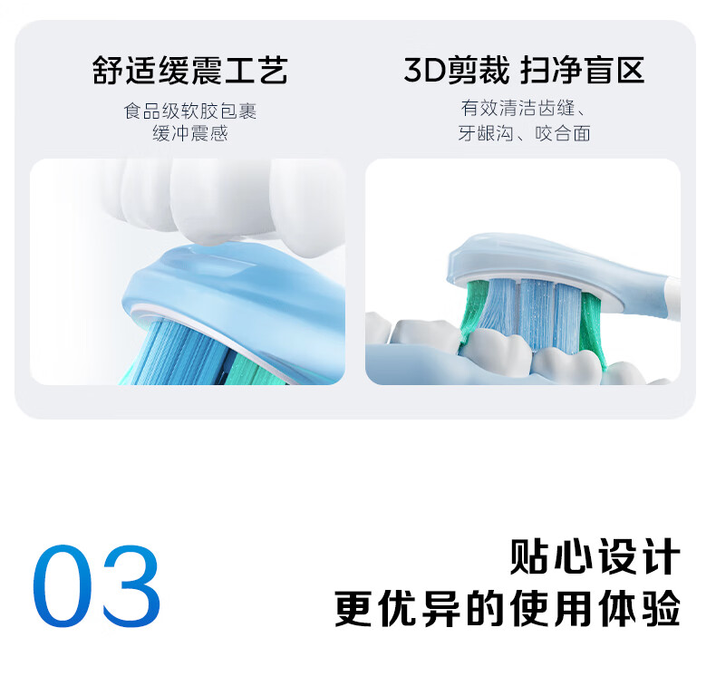 Midea Electric Toothbrush Dual Pack Adult Sonic Upgrade Long Battery Life 5 Modes Efficient Teeth Cleaning YM3 Blue White Portable Couple Birthday Holiday Gift 1