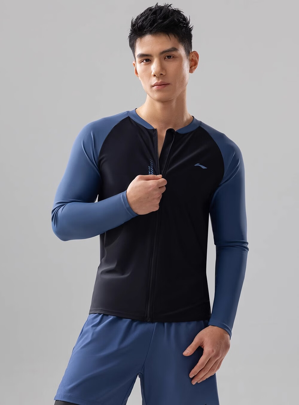 Li-Ning Jellyfish Suit Men's Swimwear Snorkeling Set Spring Autumn Warm Long-Sleeve Long Pants Large Size Swim Trunks Men Full-Body Diving Suit 11