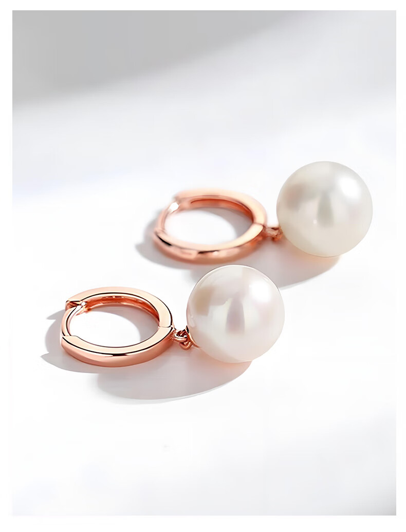 Chinese Jewelry Silver Freshwater Pearl Stud Earrings for Women Wedding Anniversary Luxury Earrings Mother's Day Birthday Gift for Girlfriend 6