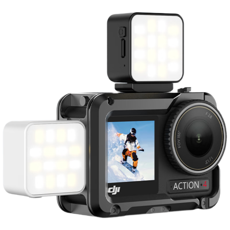 YOUFES Magnetic Fill Light for DJI Action 6/5pro/4/3 Action Camera Expansion Accessory Portable LED Pocket Light for Photography, Live Streaming, Selfie Soft Light