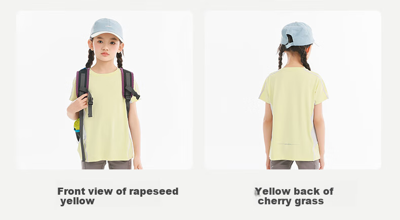 BANDOCIN Boys And Girls Summer Sportswear Quick-Dry Shirt Stylish for Older Children 2026 New Style Deep Sea Blue 140 4