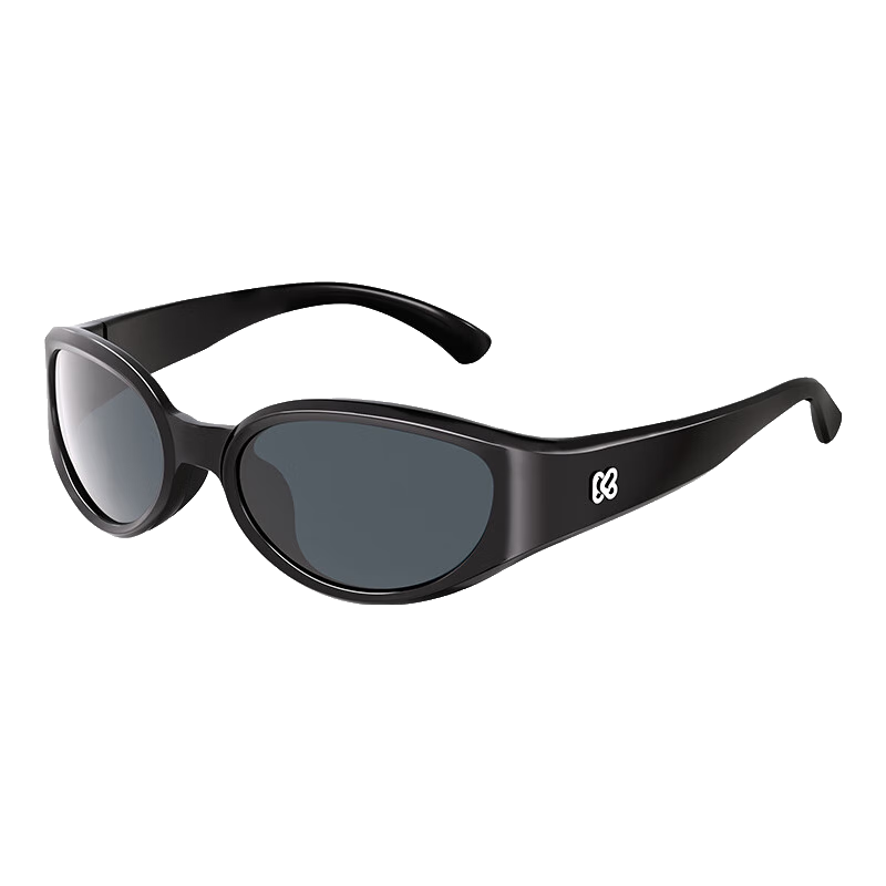 Kigo 2025 New Style Headband Polarized Kids Sunglasses for Boys and Girls 12+ Shadow Black