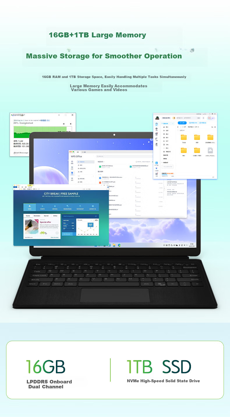 Acer Extraordinary Go A550 Tablet 2-In Laptop for Study, Entertainment And Office Use, 13-Inch 3K Touchscreen, 16GB RAM + 1TB Storage, Supports Windows 11 2