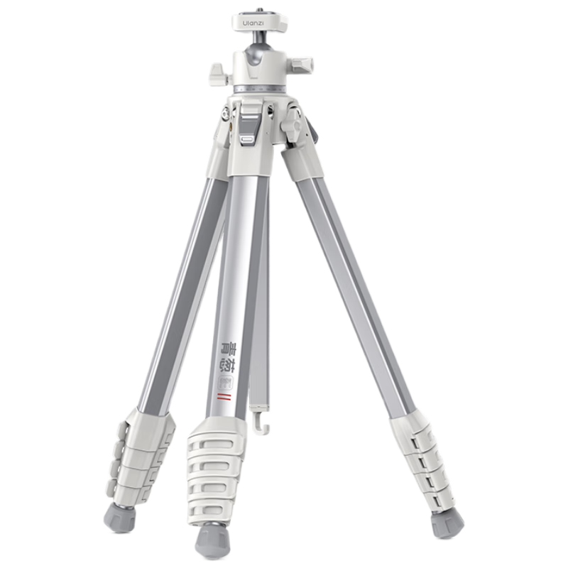 Ulanzi Qingcong Ying (White) Second Generation Camera Tripod, Professional Photography Outdoor Portable Uka Quick-Release Panoramic Ball Head with Anti-Shake, Suitable for Canon Sony Aluminum Alloy Tripod
