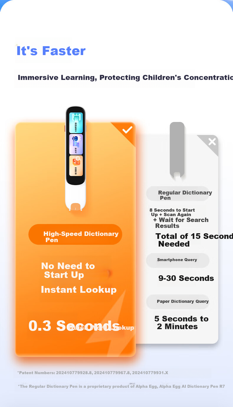 Aerfadan K6 All-Screen Learning Device with Dictionary Pen And English Reading Pen for Primary, Middle And High School Students, Synchronized Across All Subjects, AI Question Answering Pen And Translation Pe 8