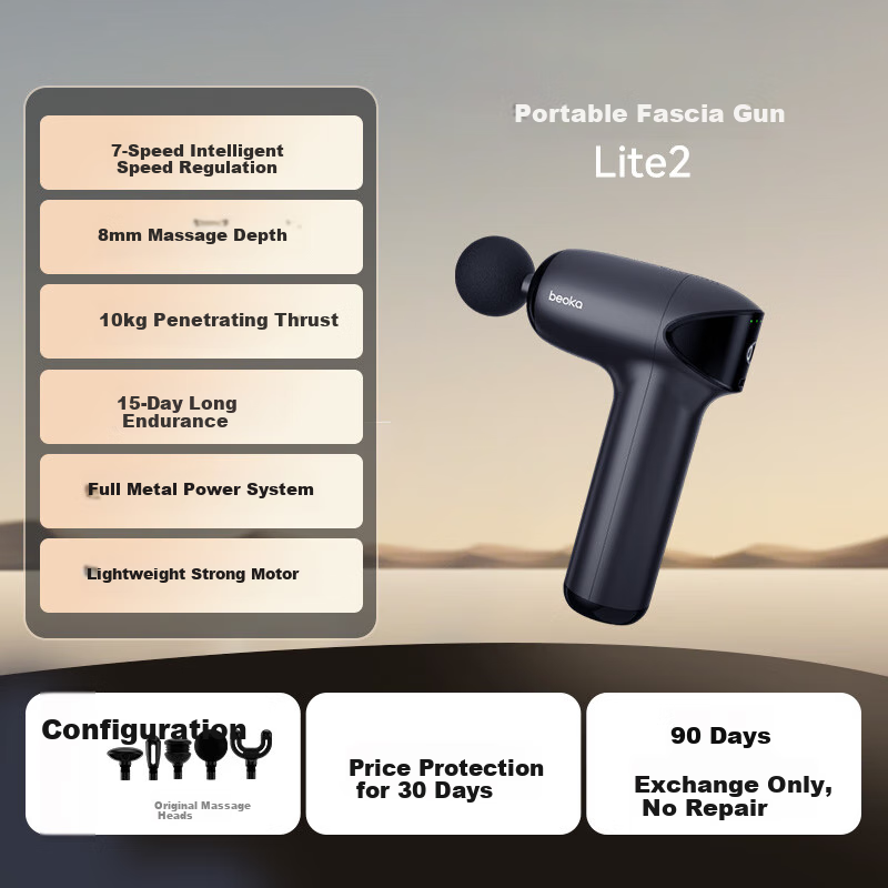 Beoka Massage Gun, Portable Mini Professional-Grade Sports Fitness Thigh Shoulder Neck Waist Back Deep Tissue Relaxation, Teacher's Day Gift for Boyfriend Girlfriend Lite2