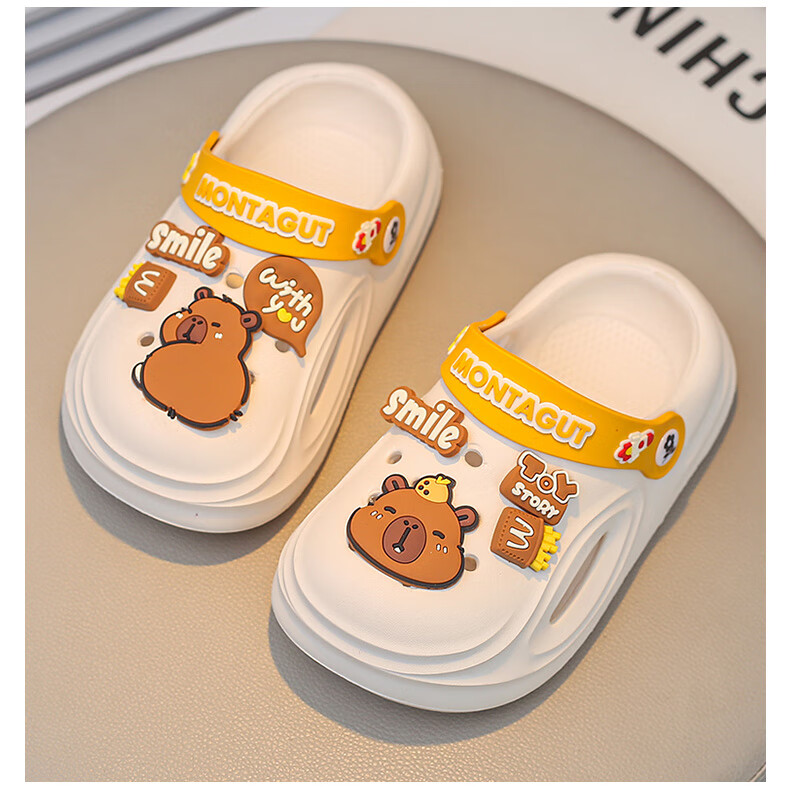 Montagut Boys' Clog Sandals Children's Slippers for Ages 6-12 Indoor Non-Slip Sports Beach Closed-Toe Sandals 3