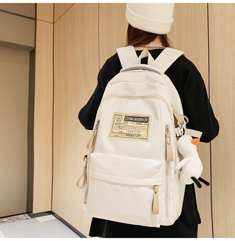 Huili Backpack for Women, College Students, High School Students, Teenage Girls, Casual Simple Lightweight Large Capacity Backpack for Me 7