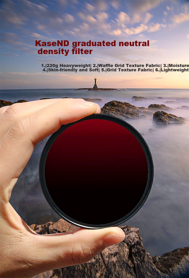 Kase ND Filter ND8 (Reduced by 3 Stops) Medium Gray Density Filter for Waterfalls, Trails, Slow Shutter, Long Exposure 77mm AGC Versio 3