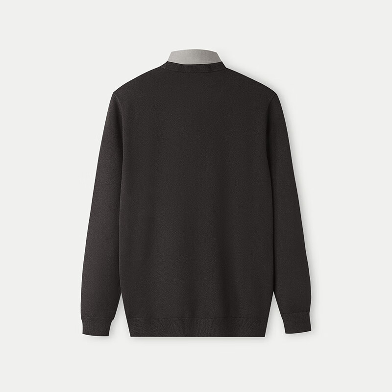 HLAHLA Men's Long Sleeve Knitwear Autumn 2025 Fake Two-Piece Business Soft Sweater