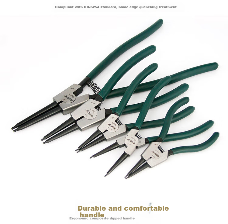 SATA German-Style Straight-Jaw Spring Pliers, 9", 72033 3