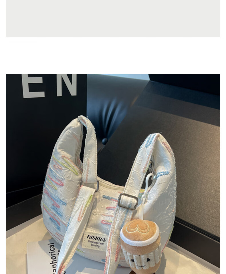 Aiqinghai Handbag, Women's Crossbody Bag, Dumpling Bag, Canvas Bag, Commuter Brand, Birthday And Mother's Day Gift, Practical Present for Mom 15