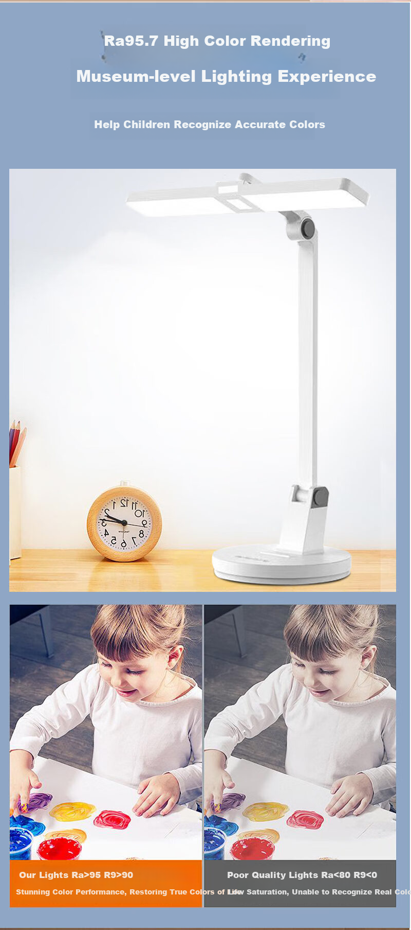 Jianguangyi Desk Lamp Eye Protection Study-Specific Anti-Nearsightedness Student Desk Children Writing Homework New Plug-In Model Desk Lamp 2025 10
