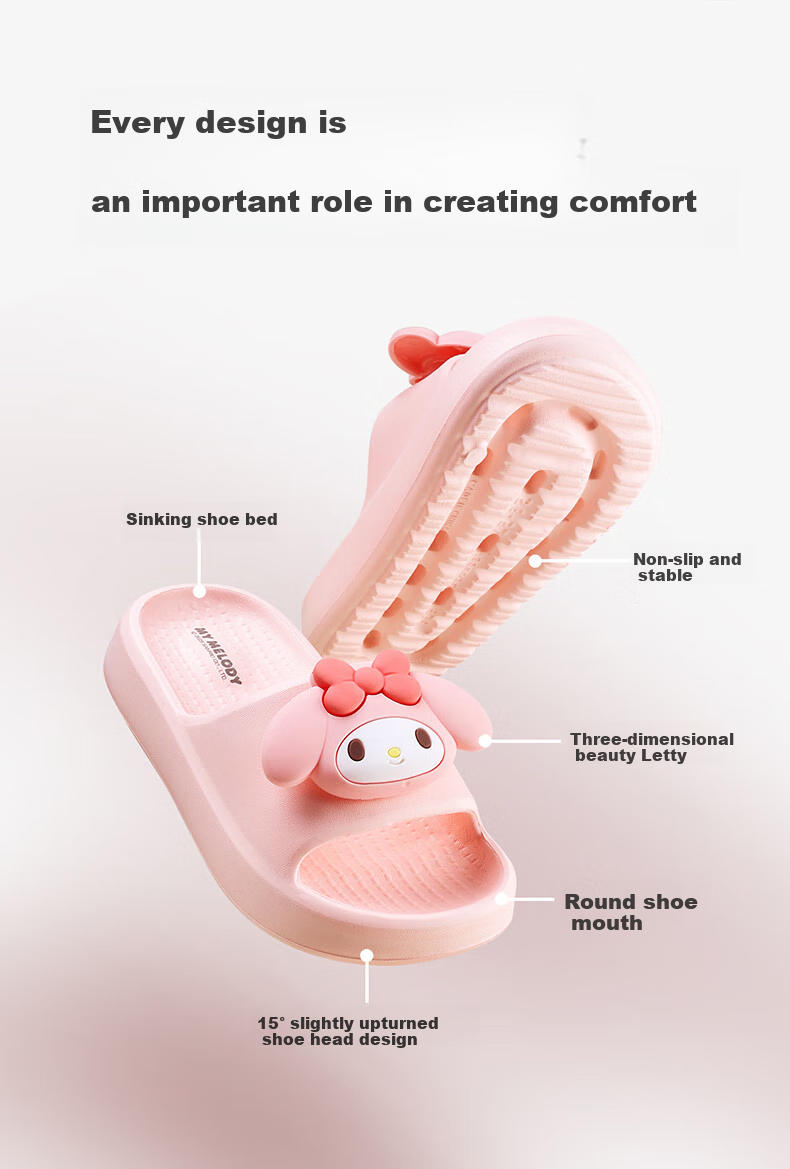 Cheerful Mario Melody Children's Cartoon Baby Sandals, Summer Boys And Girls Parent-Child Beach Non-Slip Sandals, Girls Soft-Soled Sandals 4