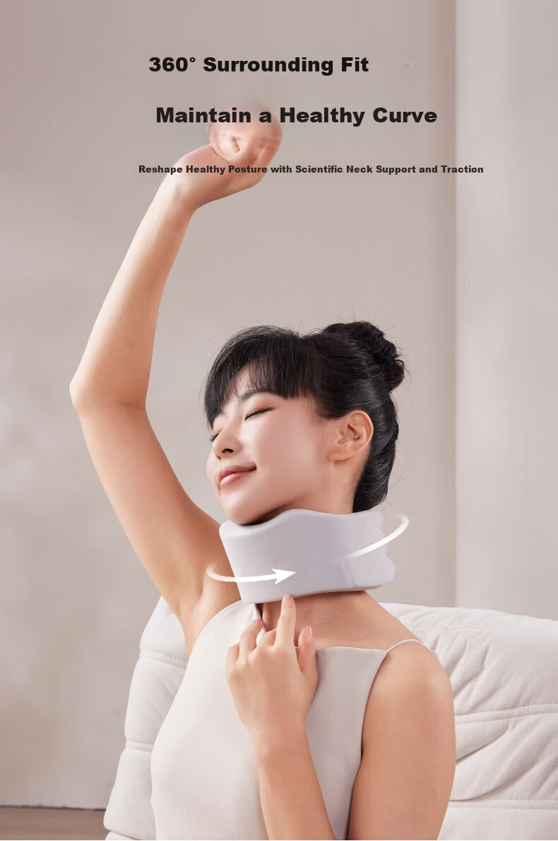 Jiancheng Home Neck Massager, Portable Head And Neck Massager Pillow for Office Use, HU2 Gray 3