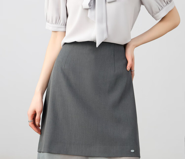 Sentubila Elegant Temperament Commuter A-Line Skirt Women Summer High-End Slim Patchwork Mesh Casual Mid-Length Skirt 13