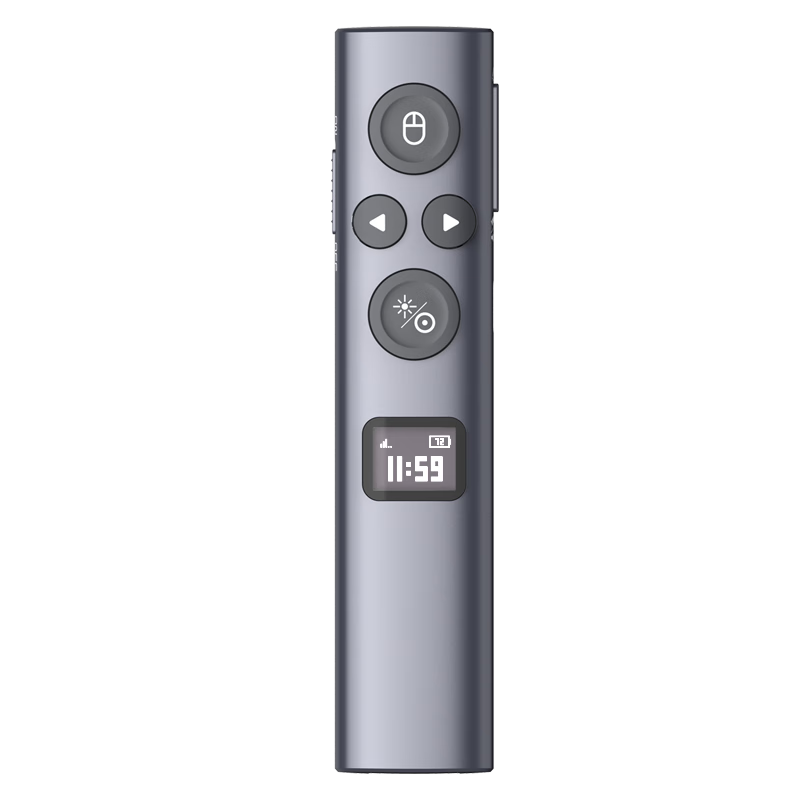 NORWII Bluetooth Laser Pointer PPT Page Turner, Digital And Physical Dual Laser with Built-In 32GB Memory, LED LCD Screen for Meetings, Seewo Whiteboard, Honghe Red Light N95s BLE USB-A