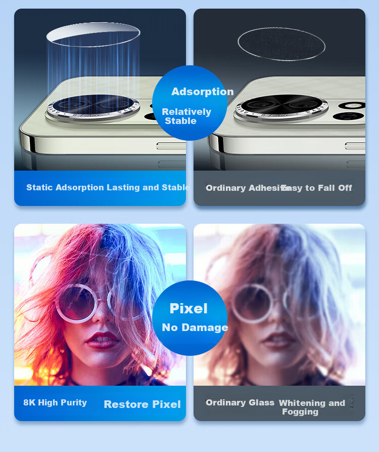KOOLIFE [Two Pieces] Suitable for Huawei Nova 13 Camera Lens Film, Nova 13 Phone Rear Camera Protective Film, AR Anti-Glare Ultra-Thin High-Definition Wear-Resistant Scratch-Resistant Dustproof Film 4