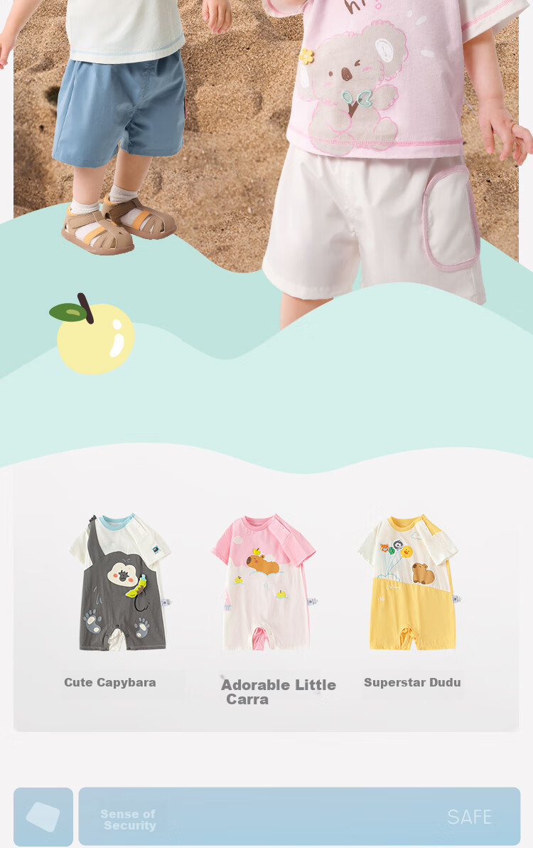 BALABALA Baby Short-Sleeve Set, Boys' Summer Outfit, Girls' Stylish Two-Piece Set, Fashionable Fresh Cute 208225119201 4