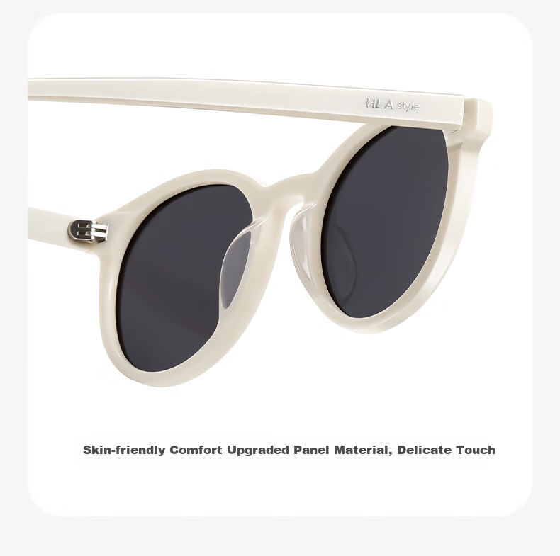 HLA Polarized Sunglasses for Women, Retro Round Frame Sunglasses, UV Protection, Driving-Specific Glasses, Gift for Girlfriend 8