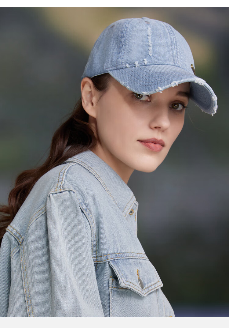 JEEP Baseball Cap for Men, All-Season Outdoor Trendy Retro Sun Protection Hat for Men And Women, Light Blue 13