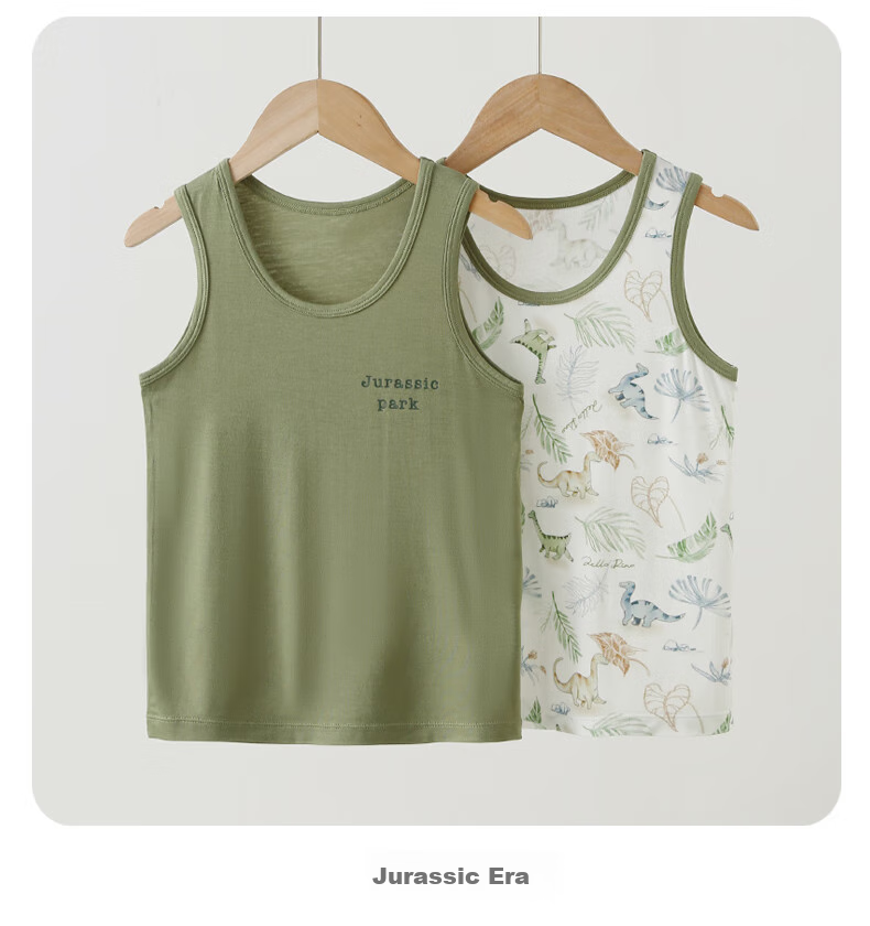 LangSha Children's Tank Top, Summer Boys Sleeveless T-Shirt, Thin Breathable Loungewear Top, Big Boys' Air Conditioning Wear Pajamas 11
