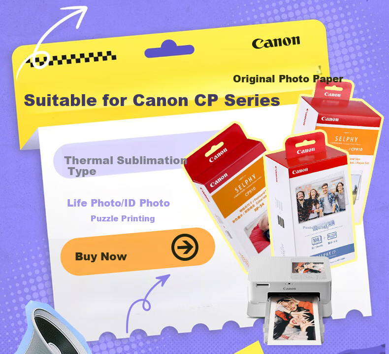 Canon Cp1500 Wireless Photo Printer for Smartphones, Home Thermal Transfer Compact Portable Picture Printer, Cp1500 Black Official Standard Configuratio 1
