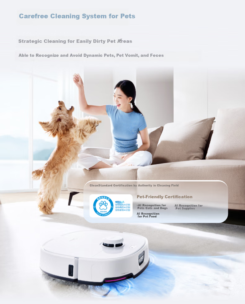 Midea V16 Pearl Edition, Robot Vacuum Cleaner with Automatic Cleaning And Self-Emptying Dustbin, Mechanical Arm for Hair Removal, No Tangle Washing Machine Water Tank Versio 16