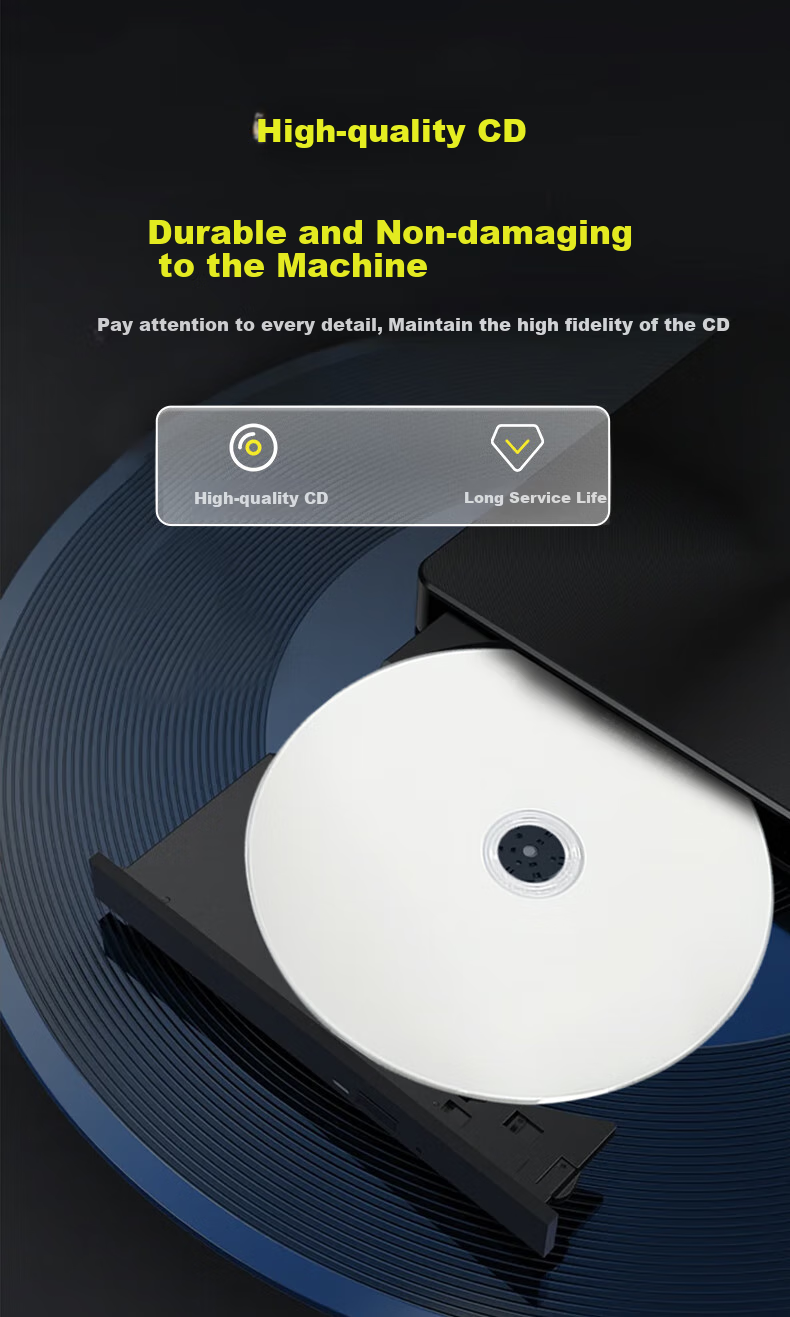Baishiman Blue Light Printable Disc BD-R, 8x Speed, 25GB, Image Business Office Large Capacity Recording Disc, Bulk Pack of 50 Blank Discs 6