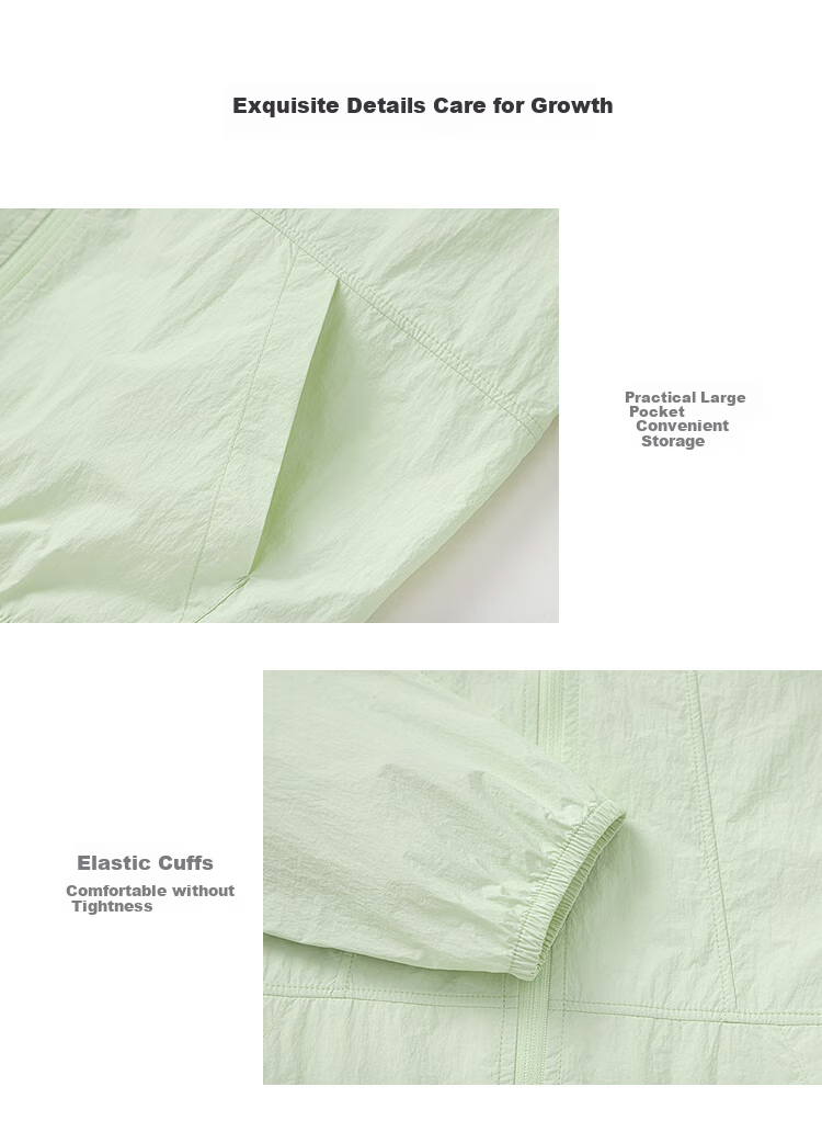 BALABALA Children's Clothing, Boys' Sun Protection Shirt, Girls' Summer Wear, Kids' Outerwear, Baby Cool-Touch Skin Coat, Lightweight Original Yarn, UPF50+ 10