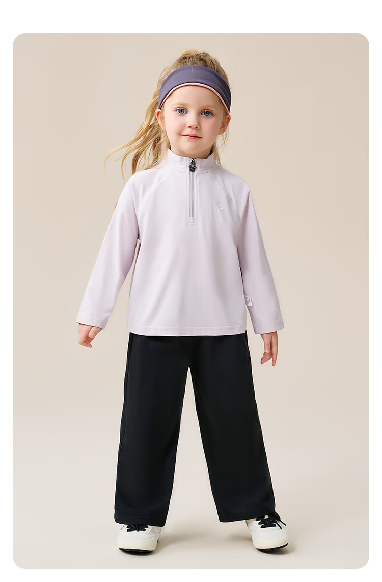 Classic Teddy Girls' Pants Children's Sports Casual Long Pants Kids Spring Quick-Dry Cargo Pants Black Size 90 15