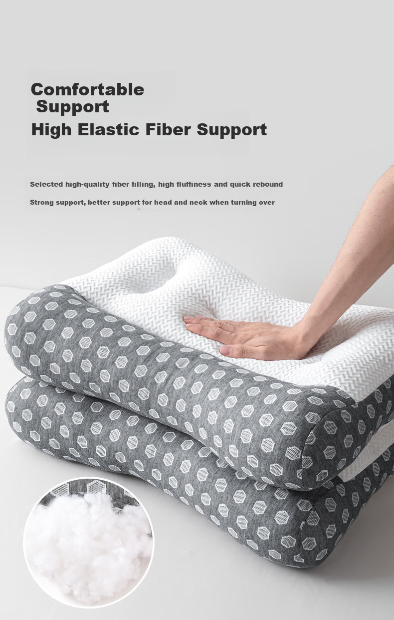 CROWN Pillow, Cervical Spine Protection, Deep Sleep Pillowcase, Adult Men's Sleeping Pillow, Specialized for Sleeping, Non-Sagging, Hotel Use, One Pair for Two 8