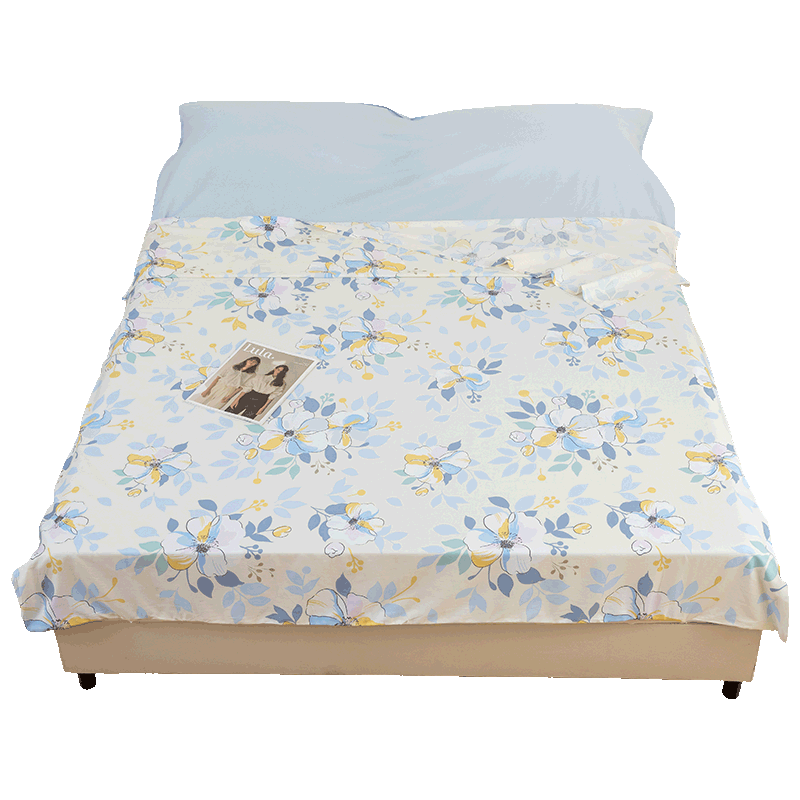 Grace Class A Pure Cotton 7A Antibacterial Portable Sleeping Bag Hotel Bed Sheet Duvet Cover QINLAN 160*210cm