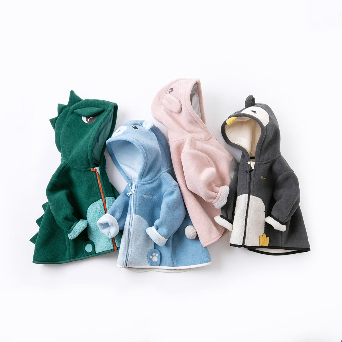 DAVE & BELLA Kids Fleece Jacket Autumn Winter Boys Girls Plush Baby Fleece Clothing DBX14462