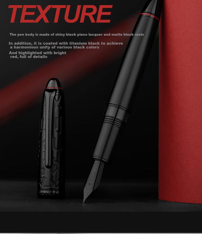 Hongdian (LT.HongDian) Fountain Pen High-End N6 Business Set, Chinese Style Birthday Gift for Men And Women, Calligraphy Practice Fountain Pen Gift Box 13