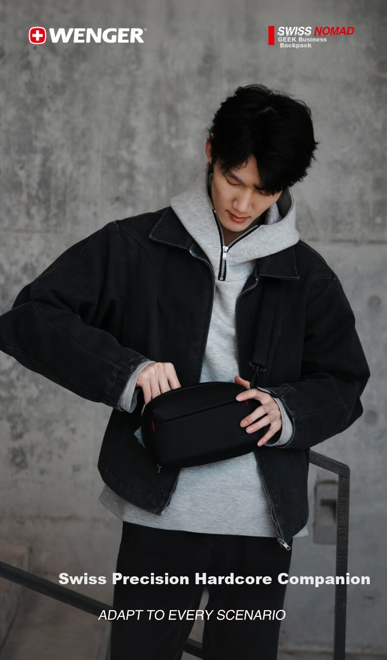 WENGER WENGER Swiss Army Knife Casual Sports Crossbody Bag, Outdoor Commuter Bag, Storage Bag, 10L High Aesthetic Value 2