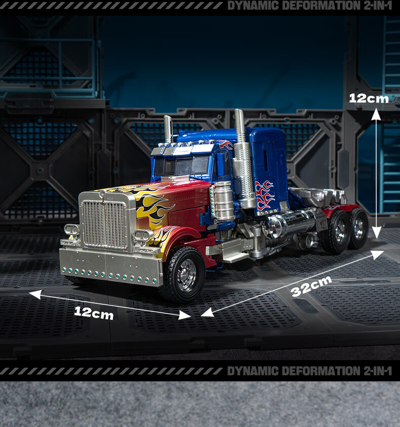Kakaya Transforming 5-Inch Optimus Prime Toy Robot, Bumblebee Car Alloy Transformation, Boys' New Year Birthday Gift 12