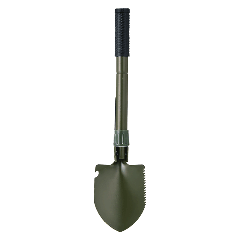 Suncojia Outdoor Military Shovel, Multi-Functional Iron Spade, Folding Shovel, Car-Mounted Military Shovel, Pot Planting, Soil Loosening, Vegetable Digging