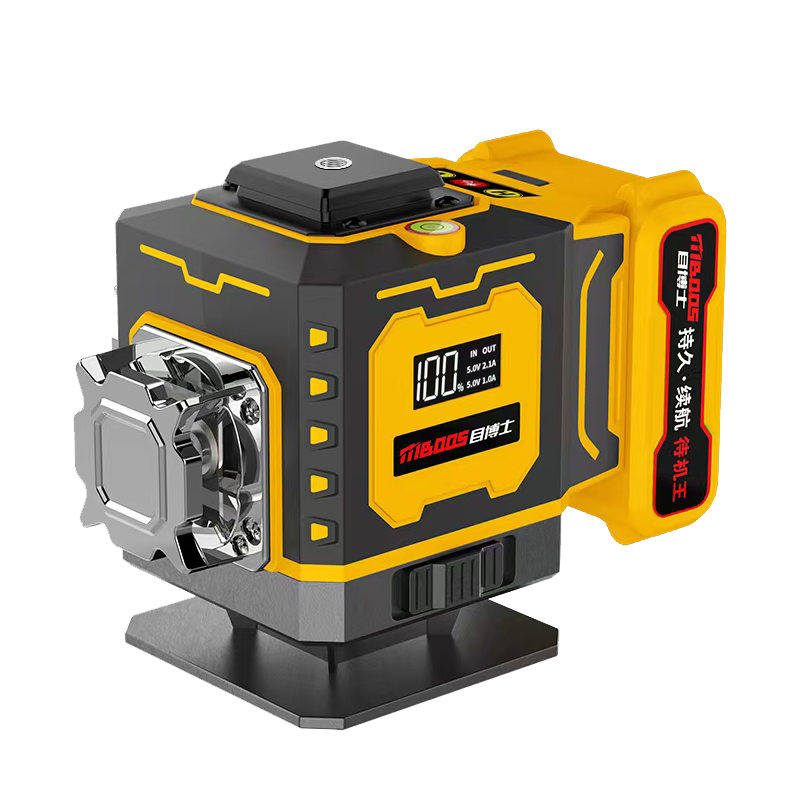 Dr. Mu High-Precision Outdoor Laser Level 12-Line Red and Green Light Infrared Construction Leveling Instrument